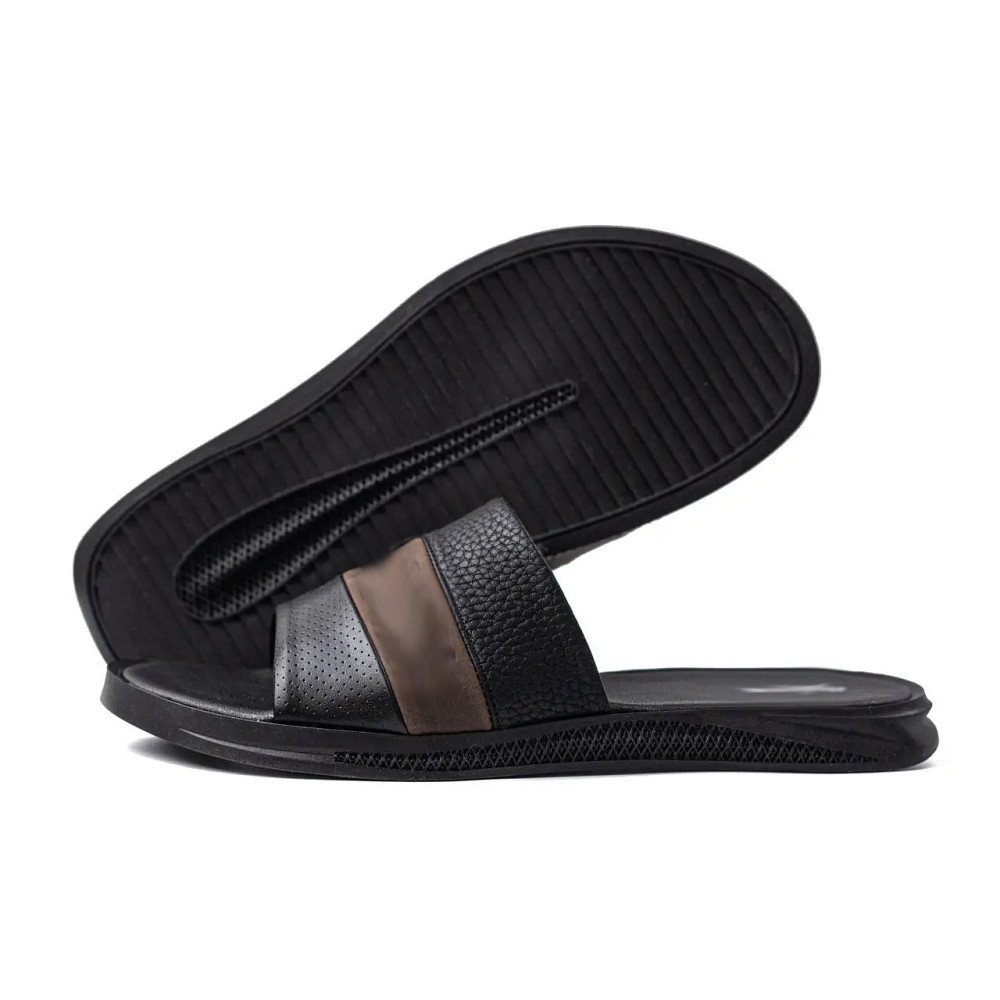 Мужские кожаные  летние шлепанцы-сланцы Київ - зображення 1