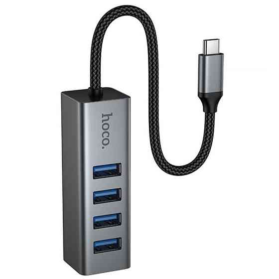Переходник HUB Hoco HB1C 4in1 (Type-C to 4xUSB 3.0) (0.2m) Херсон