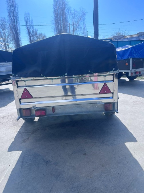 Одновісний причіп із нержавіючої сталі "Дніпро-200х130х40" Шостка - зображення 3