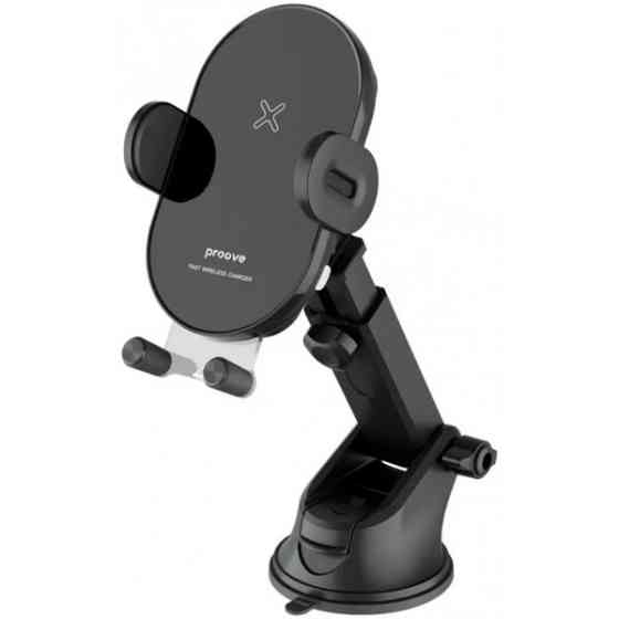 Автомобільний тримач з БЗП Proove Rounded Energy 15W Black (WHRE15010001) (Код товару:38165) Харків