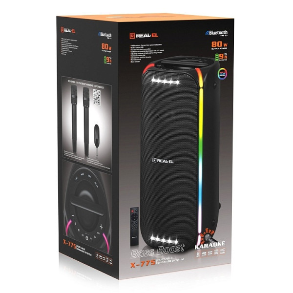 Акустична система REAL-EL X-775 Black (EL121600032) Харків - зображення 2