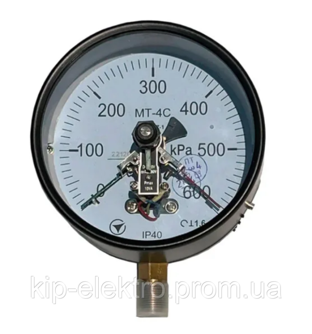 Манометр электроконтактный МТ-4С от 0 до 400 кПа (4 кгс/см2) - аналог ЭКМ-1У, ДМ2005СгУ3, ДМ2005-У2, Київ - зображення 8
