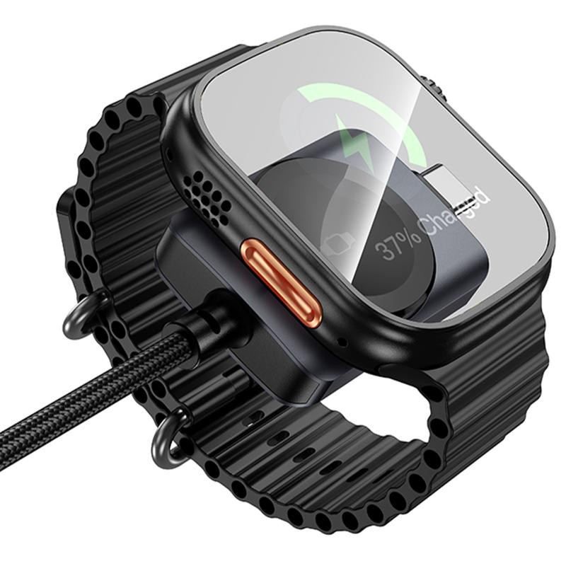 Дата кабель Hoco CW66 2in1 Type-C to iWatch/Type-C PD100W (1.2m) Херсон - зображення 3