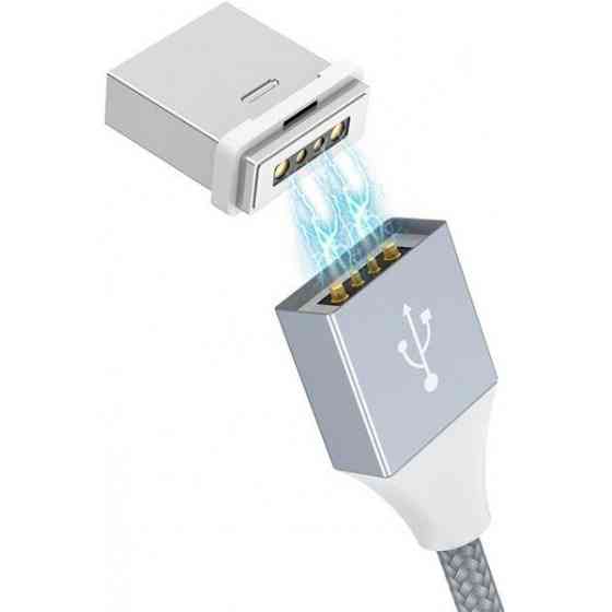 Кабель Hoco U40B USB magnetic to Micro Gray (Код товару:13241) Харків