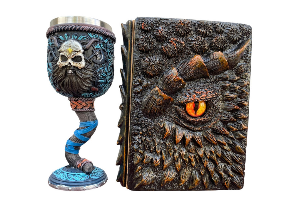 Подарочный набор Бокал 3 Молот Тора Викинг и Блокнот 3 «Жар Сердца Дракона» Київ - зображення 1