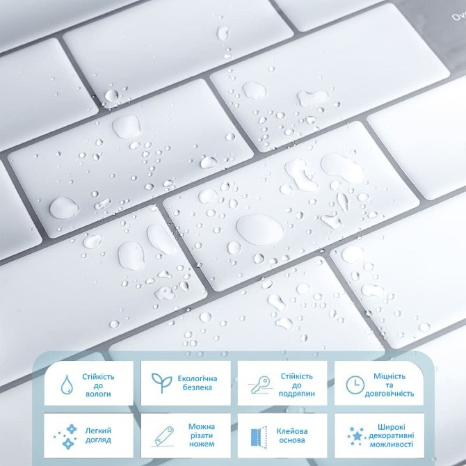 Самоклеюча поліуретанова плитка біла цегла 305х305х1мм (D) SW-00001193 Одесса - изображение 4