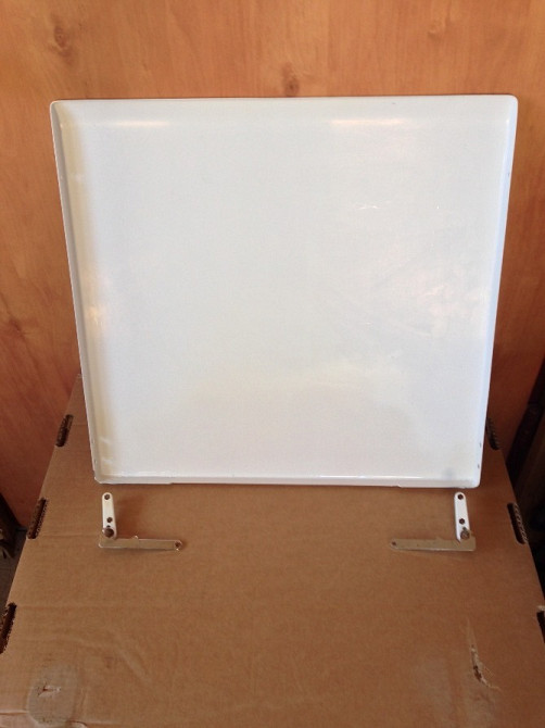 Верхня кришка для газової плити Beko FG5521 металева біла з кріпленням Киев - изображение 1