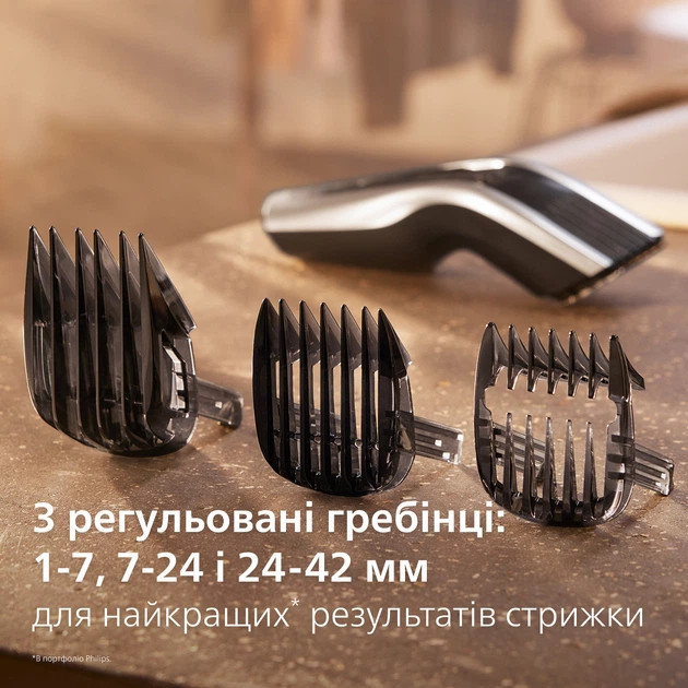 Машинка для стрижки волос Philips серии 9000 HC9420/15 серебристая Киев - изображение 4