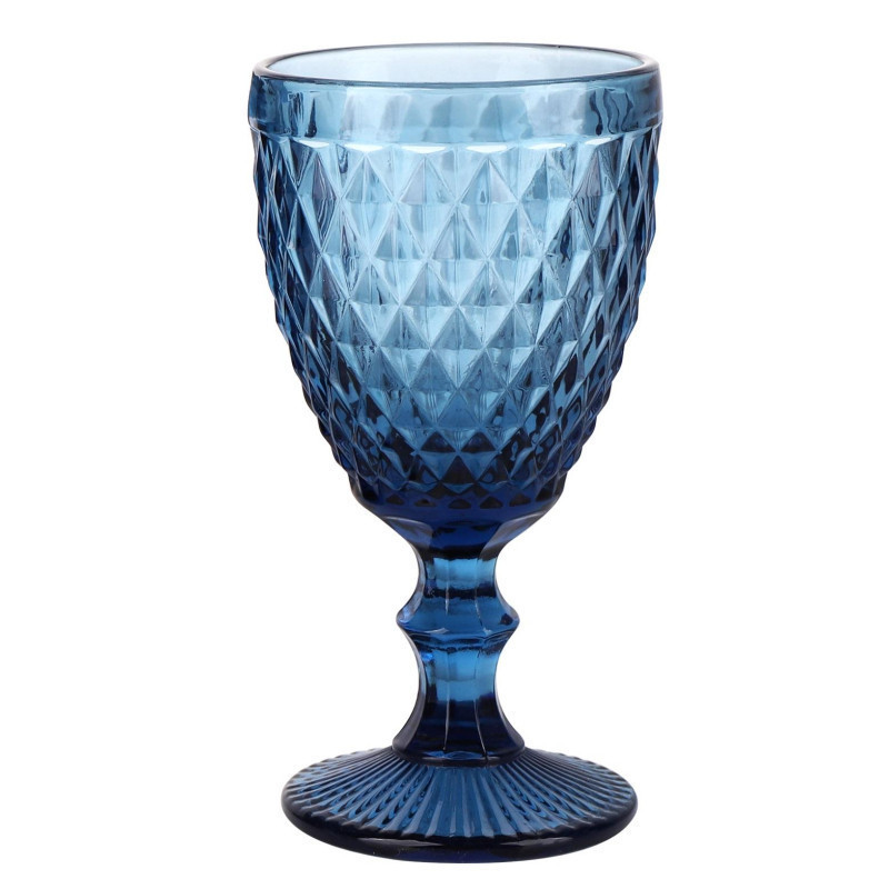 Набор бокалов для вина Elodia Винтаж 320 мл 6 шт синий Одеса - зображення 5