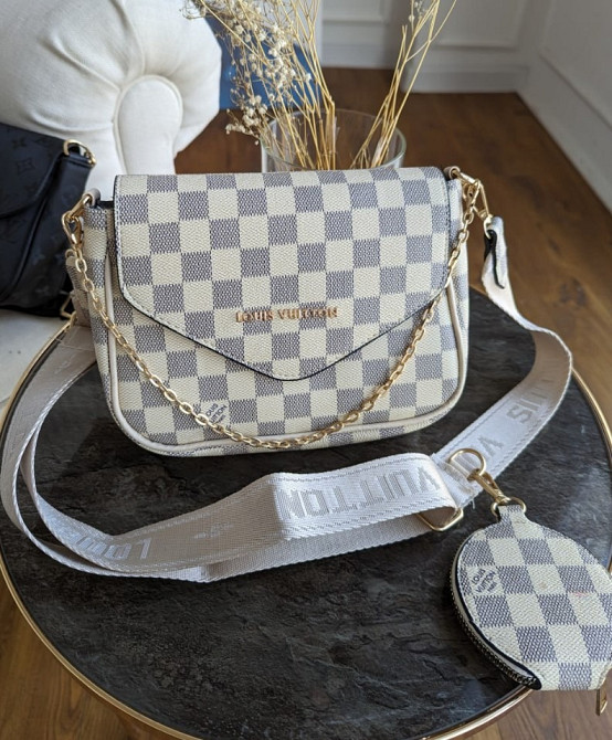 маленька жіноча сумочка кросс боді Louis Vuitton 2 в 1 AN9 Киев - изображение 4