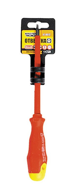 Отвёртка диэлектрическая шлицевая MASTERTOOL SL5.5х125 мм 1000 V 47-0512 Харків - зображення 1