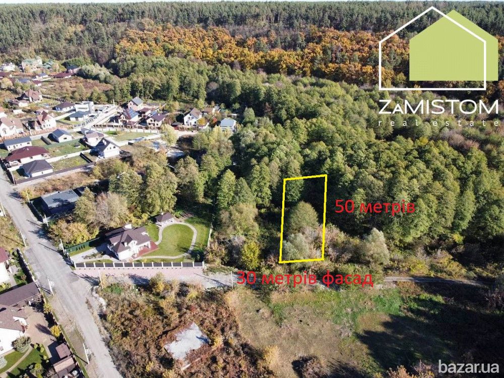 Продаж ексклюзивної ділянки під житлове будівництво 15 соток в с. Гнідин Київська область . 14 км ві Бориспіль - зображення 1