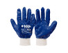 Перчатки масло-бензостойкие MASTERTOOL полное нитриловое покрытие вязаный манжет 10.5" подвес синие  Харьков