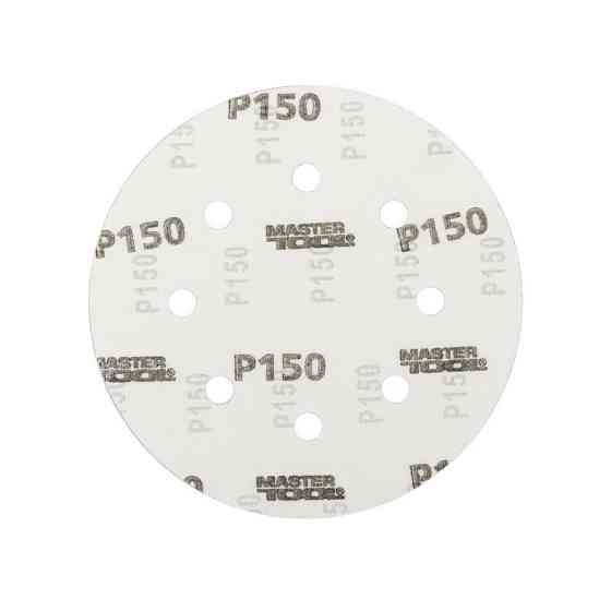 Круг шлифовальный на липучке MASTERTOOL 180 мм/8 отв P150 набор 5 шт 08-1815-H Харків