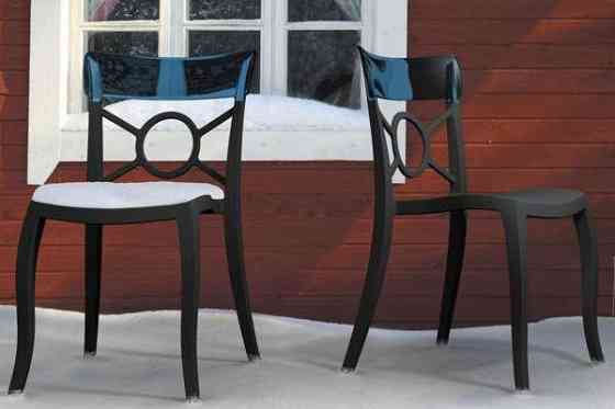 Стул Papatya Opera-S сиденье черное, верх черный Киев