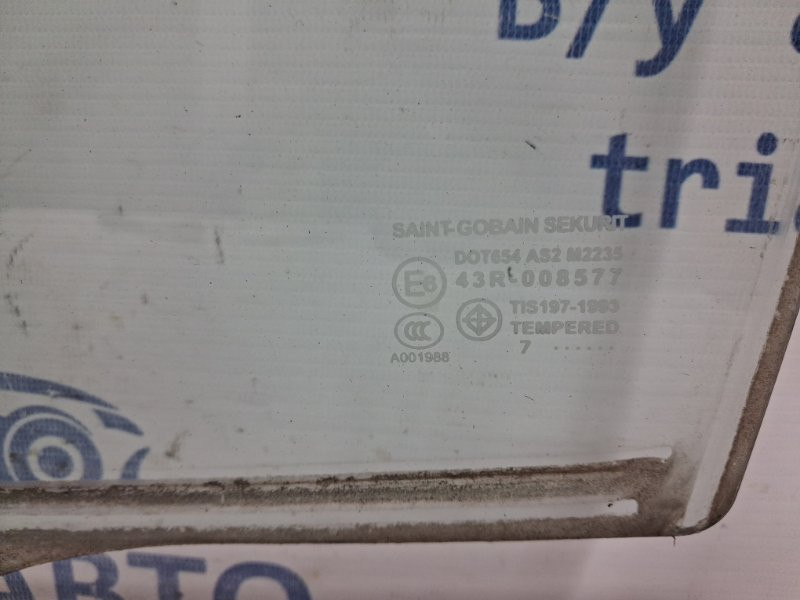 Стекло двери заднее левое Mazda 3 BK 1.6 БЕНЗИН Z6 2003 (б/у) Київ - зображення 3