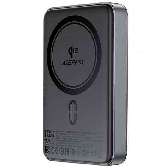Портативное ЗУ Power Bank Acefast M11 30W Qi2 с БЗУ 10000 mAh Херсон