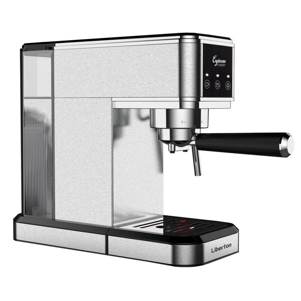 Кофеварка рожковая Liberton LCM-2207 1350 Вт серебристая Киев - изображение 3