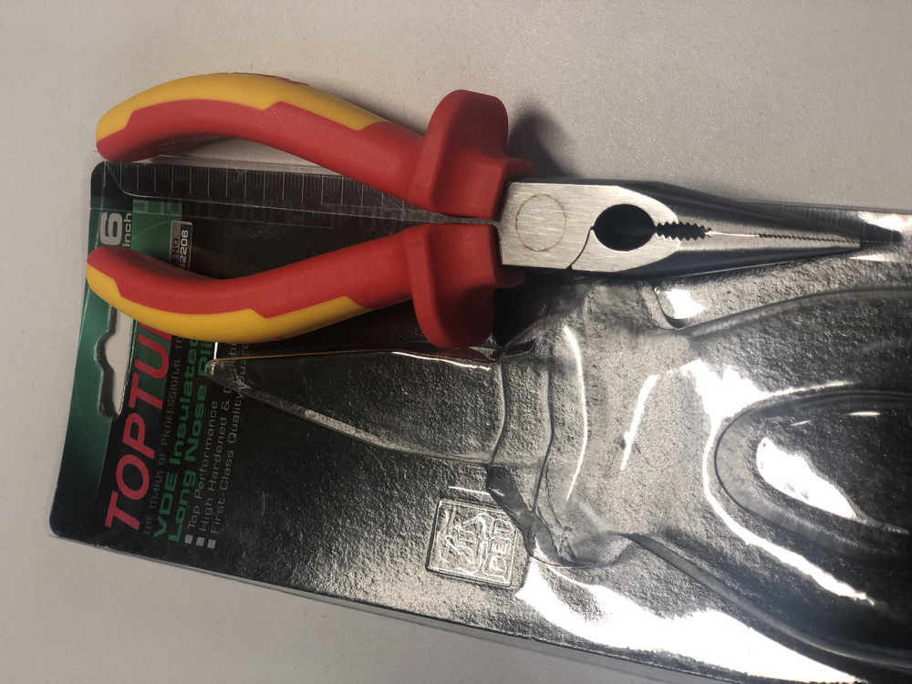 Плоскогубцы диэлектрические удлиненные 6" 1000V VDE TOPTUL DGCB2206 Харків - зображення 3