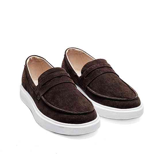 Мужские кожаные лоферы Urban Style Chocolate Київ