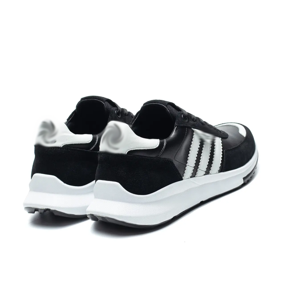 Мужские кожаные кроссовки Retropy Black Київ - зображення 4