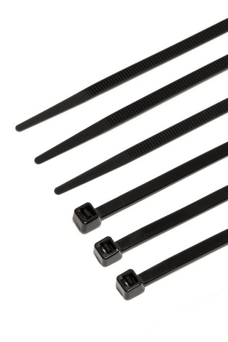 Хомут нейлоновый MASTERTOOL 4.8х200 мм 100 шт черный 20-1854 Харків - зображення 1