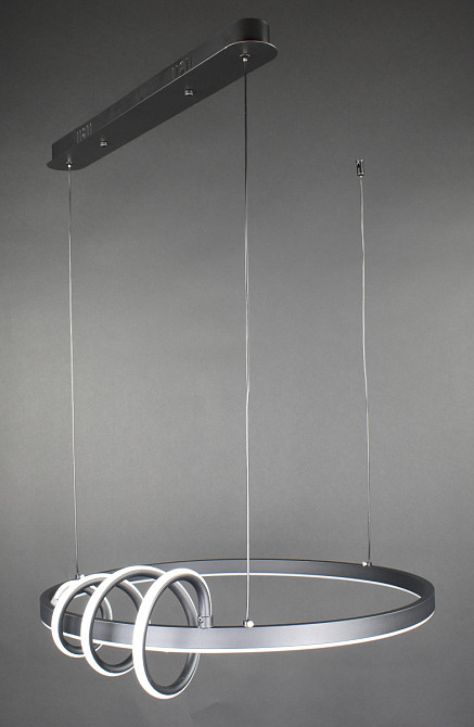 Люстра стельова LED BF14-500 Чорний 20-170х50х50 см. Київ - зображення 1