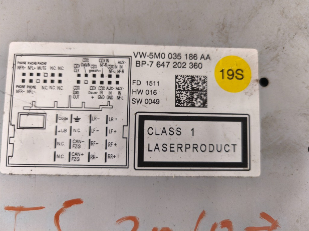 Автомагнитола VW T5 2010-2015 (5M035186AA) Ковель - изображение 3