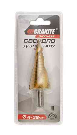 Сверло для металла GRANITE ступенчатое HSS 4-32 мм 15 ступеней 6-00-432 Харків