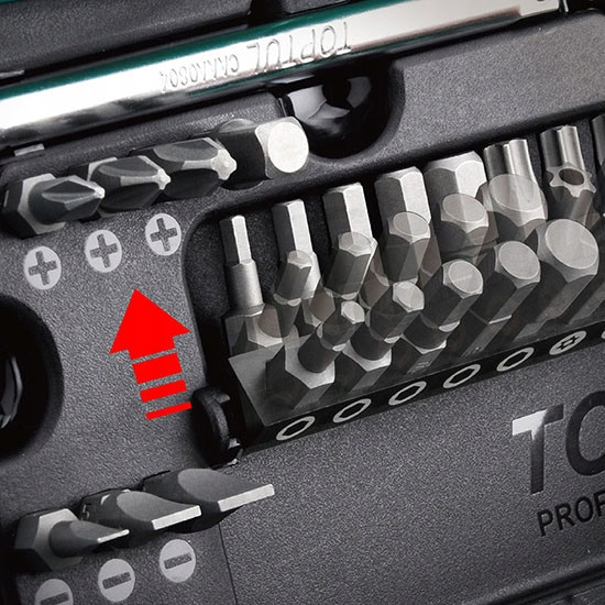 Профессиональный набор инструмента TOPTUL 1/4" 41ед. GADW4101 Харків - зображення 4