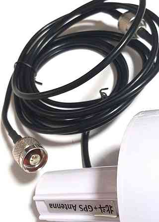 GPS антенна 1575.42MHz, RHCP, LNA усиление 35dB, Superbat Marine, кабель 3 м N-male, 3-5V (10919) Дніпро