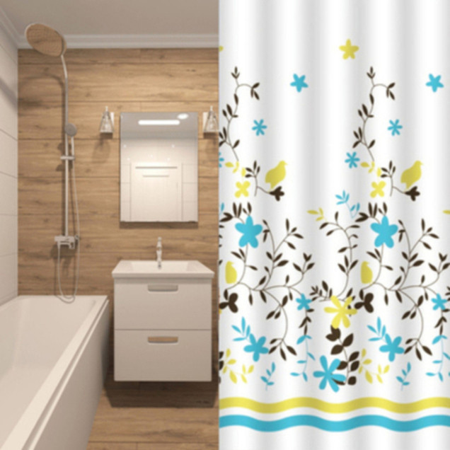 Шторка для ванной "Summer time", 180*200см ТМ "МД" полиэстер 01551 Киев - изображение 1