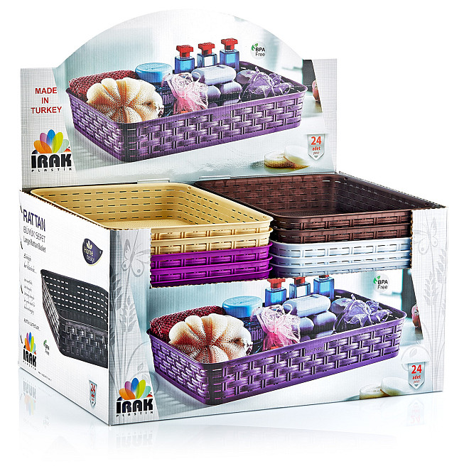 Корзина под ротанг 5,5 л коричневая Київ - зображення 6