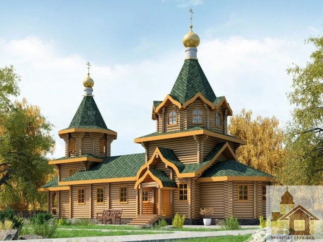 Дерев’яна церква ЗСБ-168 – замовляй свій зруб Одеса - зображення 2
