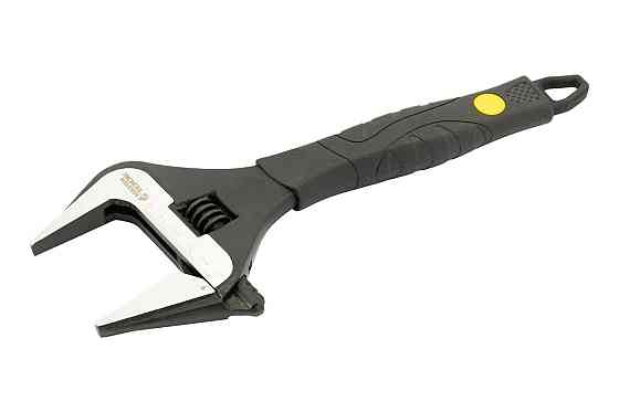 Ключ разводной MASTERTOOL 250 мм 0-50 мм тонкие губки CrV рукоятка с TPR накладкой 76-0323 Харків