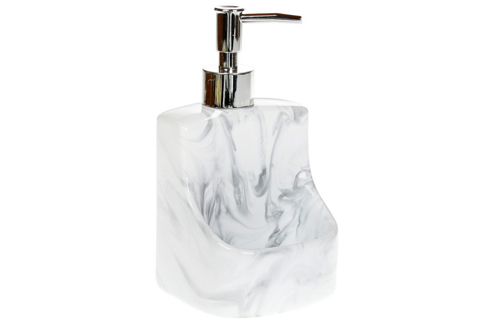 Дозатор для рідкого мила Bona Di 851-290 400 мл білий мармур Київ - зображення 1