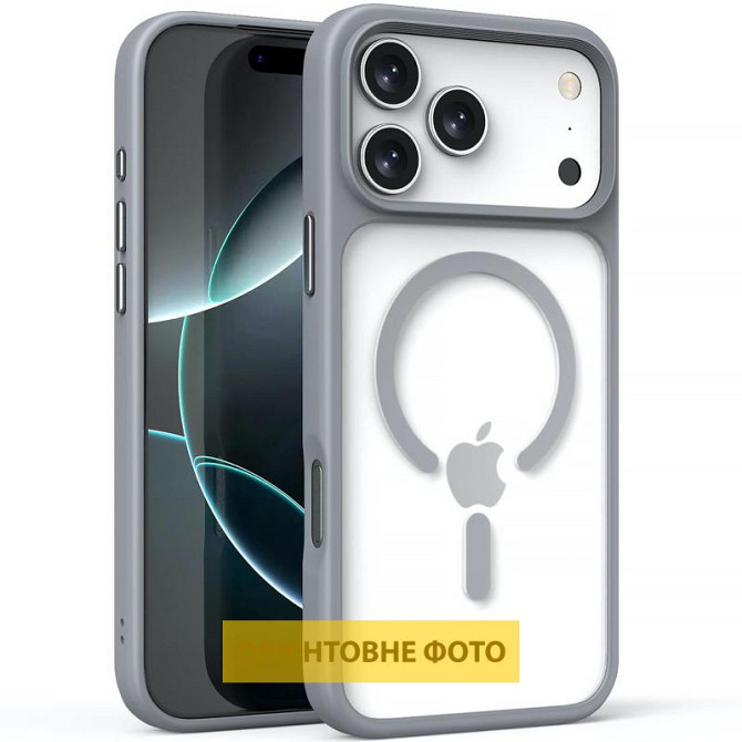 TPU+PC чехол Metal Buttons with MagSafe для Apple iPhone 17 (6.3") Херсон - изображение 1