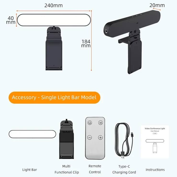 Світлодіодне освітлення екрана монітора для покращення відеодзвінків та робочого місця. Днепр - изображение 4
