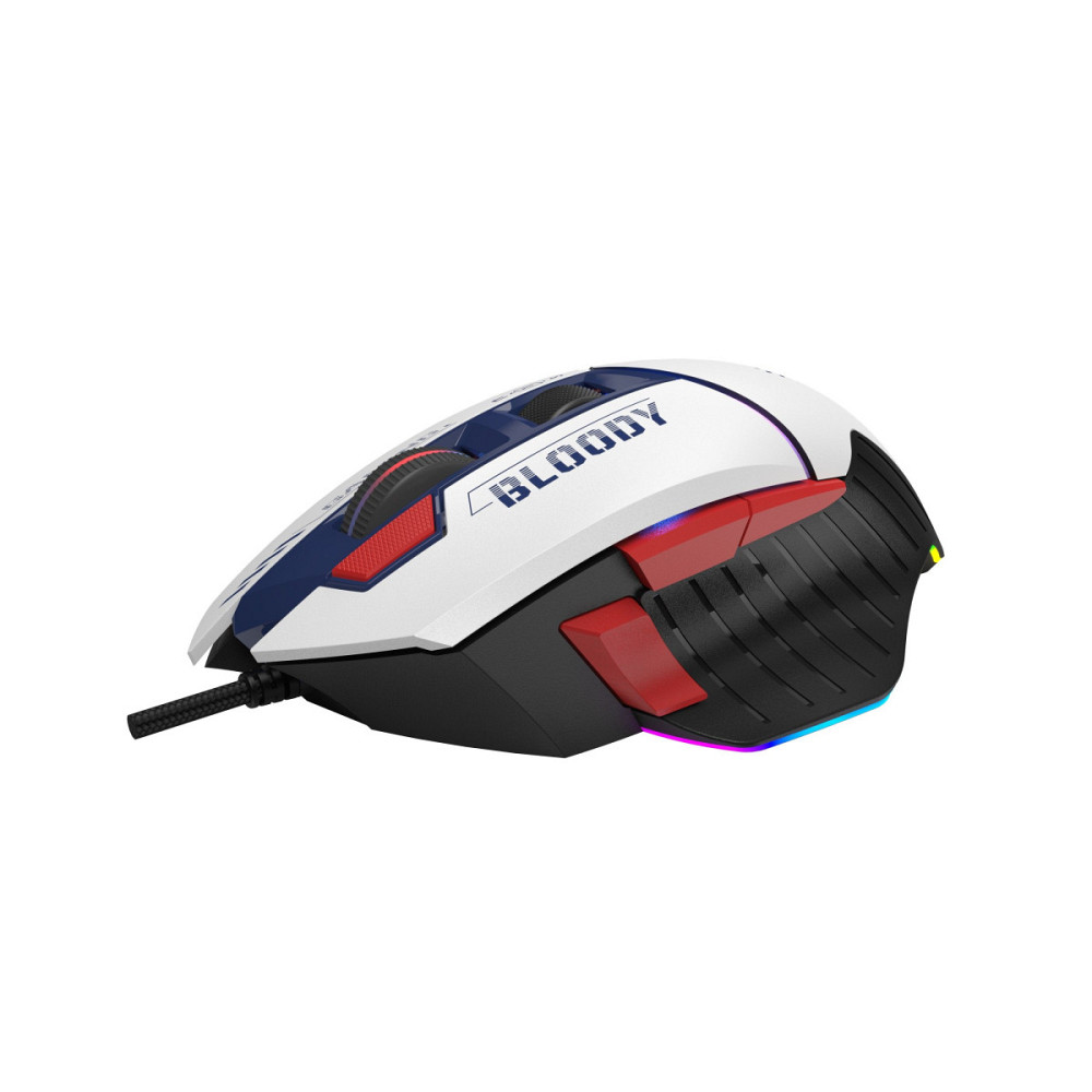 Мышь компьютерная проводная Bloody W95 Max Sports Navy белая Киев - изображение 3