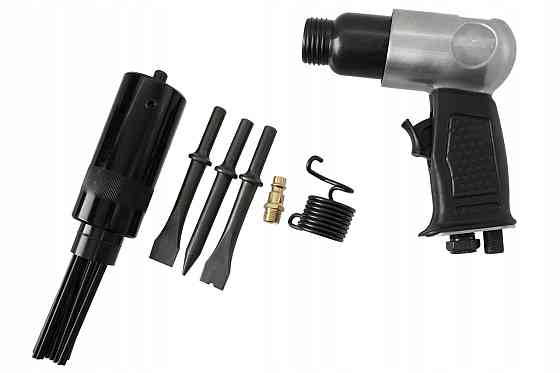 Пневмомолоток 2 в 1 с набором зубил и игольчатой насадкой AIRKRAFT AT-8039DA Харків