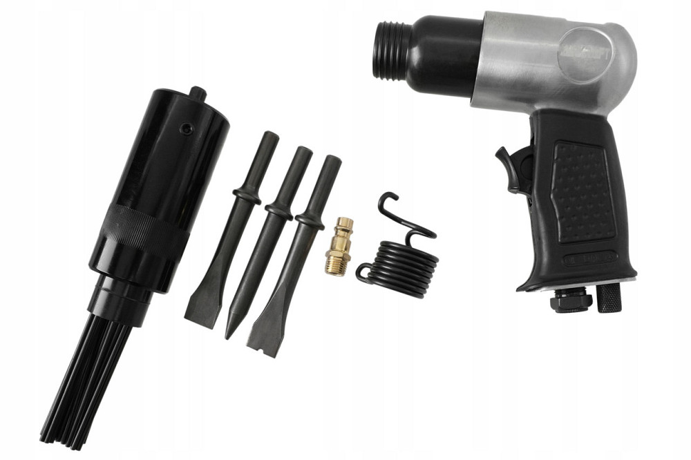 Пневмомолоток 2 в 1 с набором зубил и игольчатой насадкой AIRKRAFT AT-8039DA Харків - зображення 4