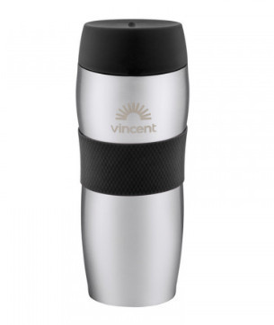 Термокружка Vincent Pitch Black VC-1527-PB 450 мл чорна Київ - зображення 1