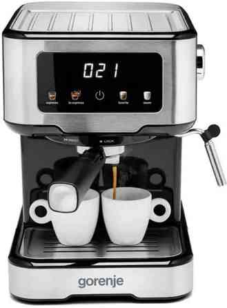 Кофеварка рожковая Gorenje ESCM15CD 1100 Вт серебристая Київ