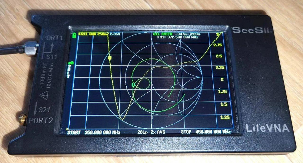 Антенна Yagi 370-450 МГц 11 дБ, до 25 Вт, кабель RG 58U 3 м с SMA-male разъемом. Смотрите графики КС Днепр - изображение 12