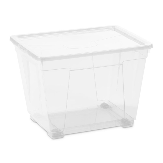 Контейнер Easy 20 л на колесах прозрачный Киев