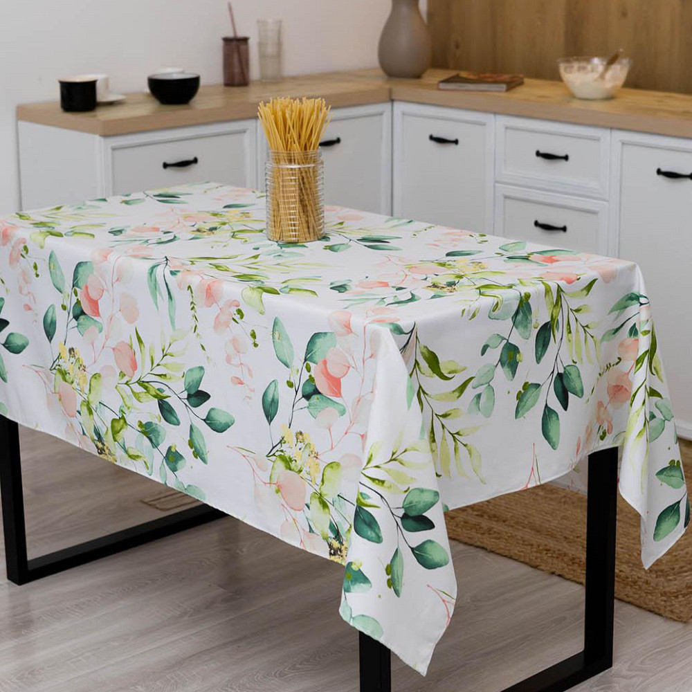 Скатерть водоотталкивающая Цветы прямоугольная 120*170см Одеса - зображення 3