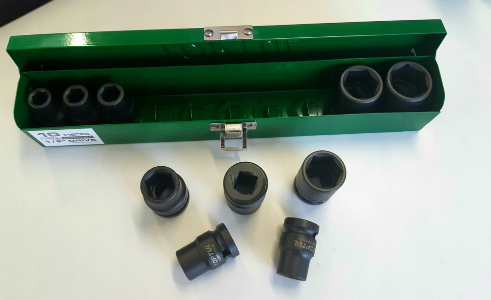 Набор ударных головок TOPTUL 1/2" 10-24мм 10ед. GDAD1001 Харків - зображення 10