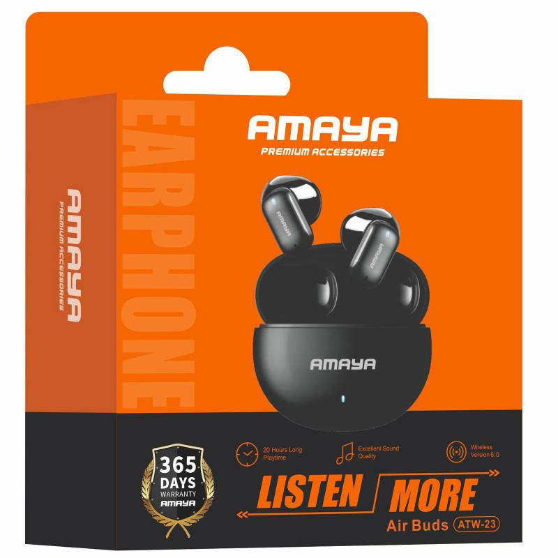Уценка Беспроводные TWS наушники Amaya ATW-23 Херсон - зображення 2