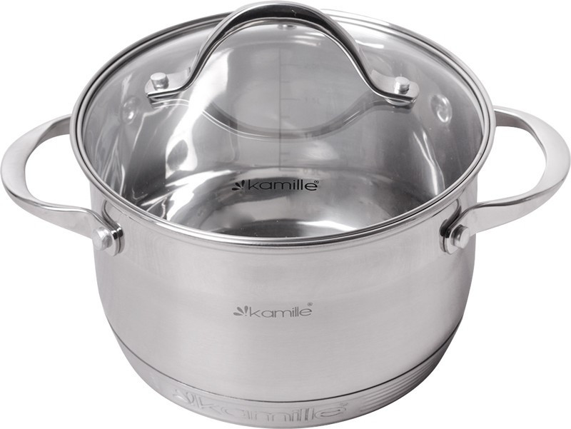 Каструля Kamille KM-4724S 24 см 6.5 л Київ - зображення 1
