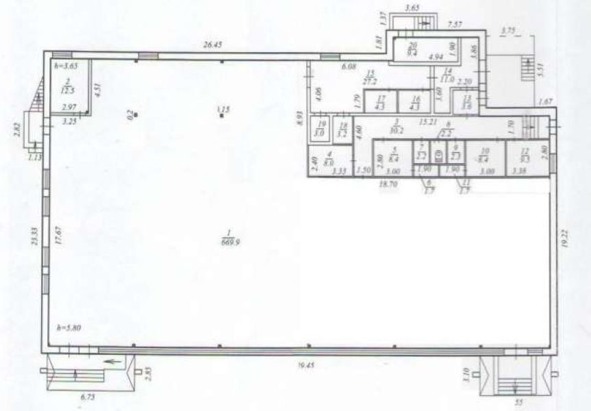 Продам. Будівля 840 м.кв. 4 соток. вул. Академіка Янгеля Днепр - изображение 7